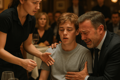 ¡INCREÍBLE HISTORIA REAL! Una mesera descubre en segundos lo que los médicos no vieron — y salva la vida del hijo de un multimillonario. Lo que empezó como una cena de lujo terminó convirtiéndose en un milagro. La rapidez y valentía de una joven camarera cambió el destino de una familia entera. Su intuición y su corazón detuvieron la tragedia.