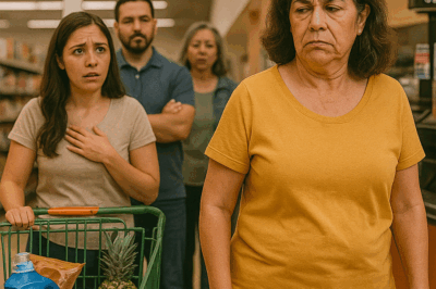 Cuando una mujer intentó colarse en la fila con un carrito lleno, no imaginó que toda la tienda se volvería contra ella: la lección pública que nadie esperaba terminó dejándola en completa vergüenza.