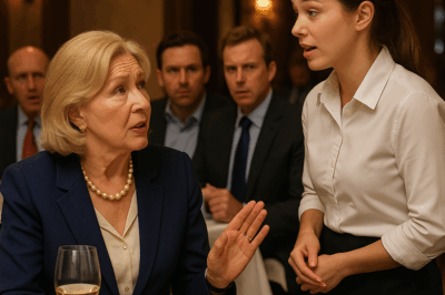 Nadie entendió a la millonaria alemana… hasta que habló la mesera