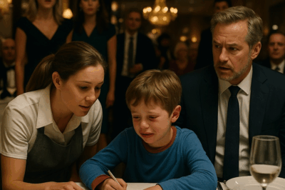 El hijo autista del millonario gritó en un restaurante… y la camarera hizo lo impensable