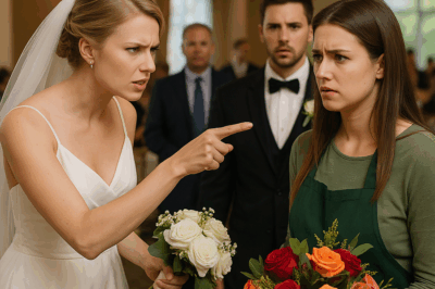 “La novia la humilló frente a todos, gritando que una simple florista no tenía derecho a mirarla a los ojos… sin imaginar que aquella joven con las manos manchadas de tierra era, en realidad, la hija del dueño del hotel donde se celebraba la boda. Lo que sucedió después convirtió la celebración en una pesadilla viral.”