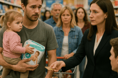 “Un padre sin dinero, con solo un billete arrugado en el bolsillo, se detuvo frente a la caja de una tienda. Llevaba un pequeño paquete en la mano y los ojos llenos de desesperación. Nadie imaginaba que aquel gesto sencillo se convertiría en una historia que conmovería al mundo entero y demostraría que, incluso en la miseria, el amor puede crear milagros.”