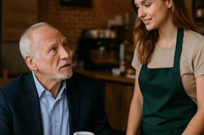 Una joven pagó un café a un anciano desconocido sin imaginar que aquel gesto cambiaría su destino para siempre. Detrás del abrigo viejo y las manos temblorosas se ocultaba un multimillonario incógnito que buscaba a alguien digno de heredar su fortuna. Cuando la verdad salió a la luz, el país entero quedó conmocionado. ¿Quién era realmente ese hombre?