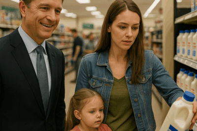 «El millonario que todos creían frío e intocable se detuvo al ver a una madre soltera devolver una botella de leche porque no tenía dinero suficiente… Lo que hizo después dejó a todos los clientes, a los empleados del supermercado y a miles de personas en internet completamente sin palabras: un gesto inesperado que cambió tres vidas para siempre y reveló quién era realmente aquel hombre.»