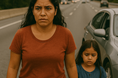 “En medio de la autopista, mis propios padres detuvieron el coche, me miraron fríamente y me dijeron: ‘Baja con tu hija y sigue caminando’. Nunca imaginé que ese día descubriría el secreto que cambiaría mi vida entera.”