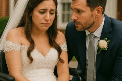 “La novia en silla de ruedas fue rechazada en plena boda mientras todos miraban en silencio, su prometido huyó del altar… pero nadie esperaba que un padre soltero del público se levantara, caminara hacia ella, y dijera algo que no solo cambió ese día, sino también sus vidas para siempre.”