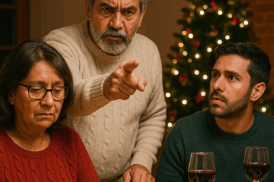 Aquella noche de Navidad, mi yerno llamó “vieja inútil” a mi esposa frente a toda la familia. Me levanté con calma, todos pensaron que iba a golpearlo… pero lo que dije después cambió el rumbo de nuestra familia y reveló un secreto que nadie estaba preparado para escuchar.