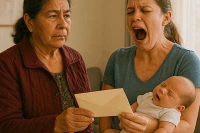 “Fui a felicitar a mi hija por el nacimiento de su bebé, pero me echó de su casa frente a todos. Sin decir palabra, le dejé un sobre… y cuando lo abrió, su grito hizo que todos se quedaran helados.”
