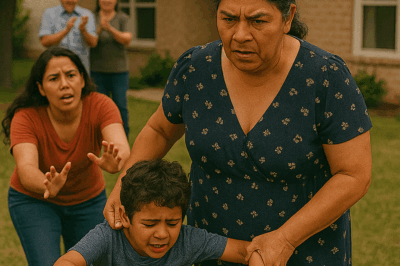 “Mi madre arrastró a mi hijo por el jardín porque rozó accidentalmente su vestido, y mientras él lloraba, mis padres aplaudían. Yo solo podía suplicar entre lágrimas sin imaginar el oscuro secreto que descubriría después.”