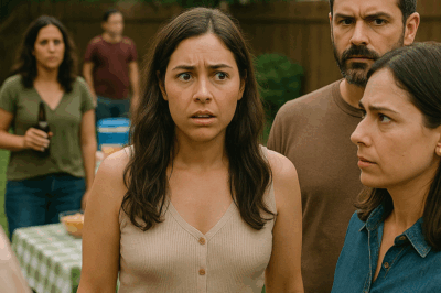 “Mi esposa quedó helada cuando invité a la mujer de su amante a una fiesta en nuestro jardín. Todos pensaron que era una simple reunión familiar… hasta que revelé la verdad frente a todos, y su sonrisa perfecta se convirtió en puro terror.”