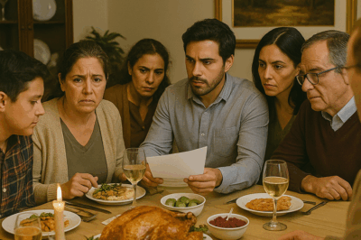 Solo quería una cena de Acción de Gracias tranquila, pero cuando llegué a la mesa me di cuenta de que mi propia familia había planeado hacerme firmar un documento para entregar mi casa a mi hermano. Lo que ellos no sabían era que yo ya sabía todo… y tenía un plan.