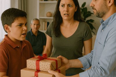 “Mi hijo gritó frente a todos: ‘¡Mi mamá quiere todo para ella!’, mientras arrebataba los regalos que mi esposo me había traído. Nadie entendía lo que pasaba… hasta que descubrí quién le llenaba la cabeza con esas mentiras.”