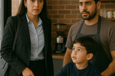 “Años después de dejarlo, la directora ejecutiva entró en su café — entonces su hijo levantó la vista y dijo: ‘¿Mamá?’”