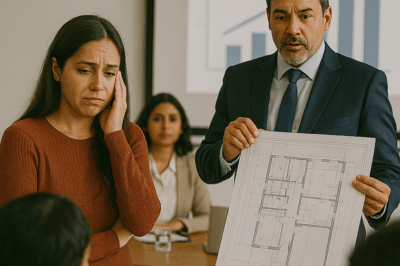 “Mi jefe me dijo que era ‘demasiado emocional’ para presentar mi propio proyecto. Al día siguiente, tomó mis planos, los presentó como suyos… y se convirtió en una leyenda de la empresa. Pero lo que él no sabía es que yo había dejado una pieza oculta en el diseño.”