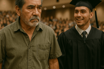 “Mi propio hijo me presentó en su graduación como ‘el jardinero’ frente a todos sus amigos y profesores. Nadie sabía quién era en realidad. Pero lo que hice después, cuando tomé el micrófono, dejó a todos en completo silencio. Aquella noche cambió nuestra relación para siempre.”