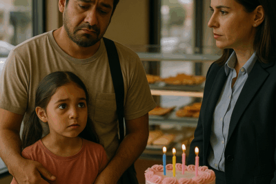 Una directora general vio a un padre soltero cancelar el pastel de cumpleaños de su hija por no poder pagarlo — pero lo que ella hizo después no solo cambió su vida, sino la de todos en aquella pastelería