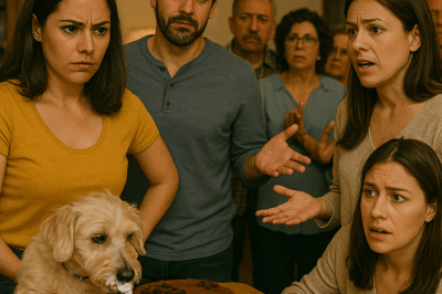 “El perro de mi cuñada destrozó el pastel que preparé durante dos días y mi esposo solo se encogió de hombros. Pero cuando su familia vino por segunda vez, aprendieron lo que realmente significa respeto.”