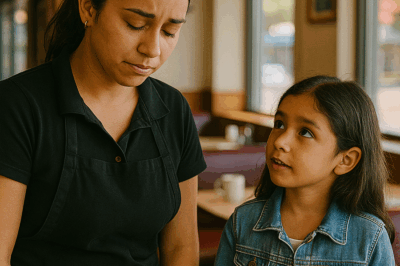 La camarera bajó la mirada con vergüenza — Pero una niña reveló una verdad que nadie esperaba