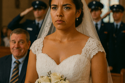 “Mi padre se burló de mí en mi boda frente a todos, diciendo que nunca lograría nada en la vida… pero cuando uno a uno los oficiales de la Fuerza Aérea se levantaron para saludarme, el silencio que cayó en el salón le mostró quién era realmente su hijo.”