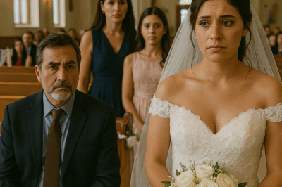“El pasillo estaba vacío a mi lado. Mi padre se negó a acompañarme el día de mi boda… todo porque mi madrastra dijo que yo le estaba ‘robando’ algo a su hija. Pero cuando la música paró y las miradas se cruzaron, la verdad salió a la luz.”