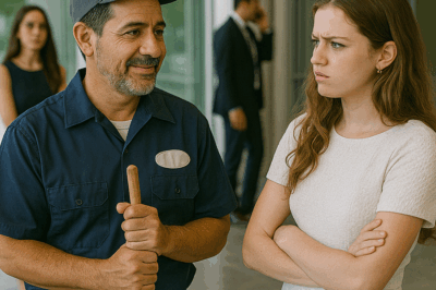 “Nadie podía soportar a la hija del multimillonario: arrogante, intocable y acostumbrada a destruir a quien se le opusiera… hasta que un simple conserje viudo, con un hijo pequeño y una historia oculta, hizo lo imposible y cambió su destino.”