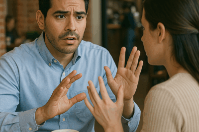 Él pensó que su cita a ciegas era simplemente tímida, pero cuando descubrió el secreto que escondía —y lo que ella había hecho para hablarle sin palabras—, todo el café terminó llorando de emoción.