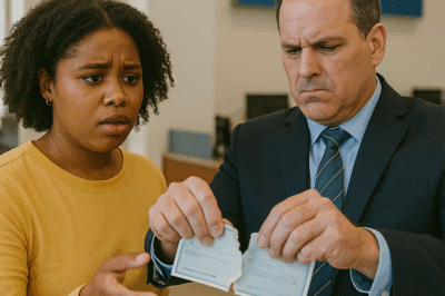 El gerente del banco que rompió el cheque de una joven sin saber que su madre era una poderosa directora general millonaria: una historia real de arrogancia, justicia y una lección inesperada que cambió la vida de todos los presentes.