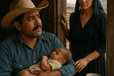 “Un ranchero desesperado se encontraba solo intentando calmar el llanto de un bebé hambriento, cuando de pronto una viuda llamó a su puerta con una inesperada solución que nadie habría imaginado… y lo que ocurrió después dejó a todos impactados.”