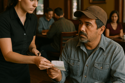“Un multimillonario se disfrazó para cenar en un restaurante humilde y pedir un simple filete, pero cuando la camarera le deslizó una nota en secreto, descubrió algo tan inesperado que cambió su vida, su fortuna y la forma en que veía al mundo.”