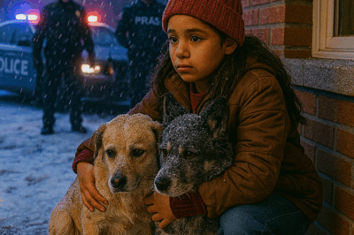 “Una niña encontró a dos perros temblando bajo la nieve y los llevó a su casa para salvarlos. Pero a la mañana siguiente, despertó con el sonido de sirenas y patrullas frente a su puerta. Lo que la policía descubrió dentro dejó a todo el vecindario en shock.”