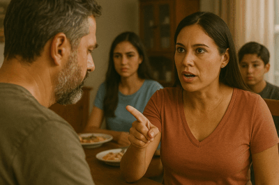 “Durante la cena familiar, mi esposa me miró a los ojos y dijo fríamente: ‘Hemos decidido que ya no eres parte de la familia’. Todos guardaron silencio… pero cuando descubrí quién había tomado realmente esa decisión, entendí que nada volvería a ser igual.”