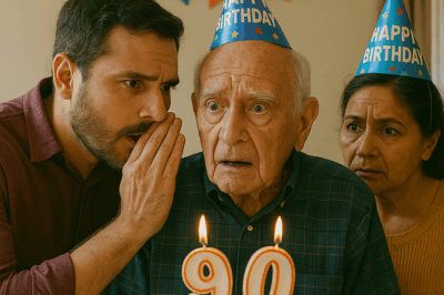 💥 “Algo está muy, muy mal”, susurró mi esposo en el cumpleaños número 90 de mi abuelo