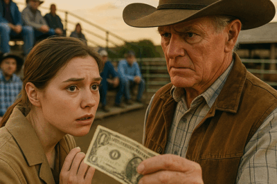 “Please… Do It Quick,” She Whispered — The Rancher Handed Her $1… Then Shocked Everyone