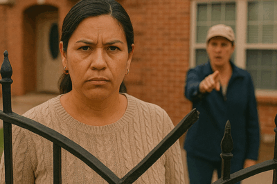 “Dejé que la presidenta de la asociación de vecinos destruyera mi puerta sin decir una palabra, y todos pensaron que me había rendido… pero cuando el HOA llamó a mi farol, descubrieron que era yo quien tenía la última jugada.”