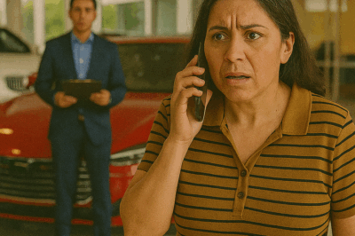 💔 Mi hijo vendió el auto de mi esposo por un viaje a Milán. El concesionario me llamó con un secreto.
