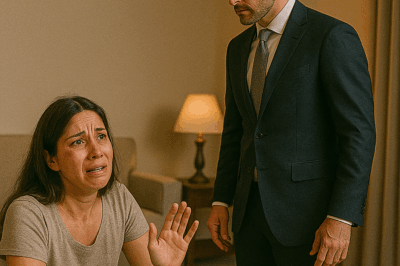 “‘Por favor, no me eches… ya estoy herida’, suplicó la mujer sencilla mientras la lluvia caía sobre su ropa empapada. Nadie sabía que el hombre frente a ella, su esposo millonario, estaba a punto de descubrir la verdad que cambiaría sus vidas para siempre.”