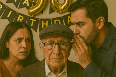 💥 “Algo está muy, muy mal”, susurró mi esposo en el cumpleaños número 90 de mi abuelo