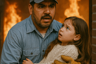 “Sabía que vendrías”, dijo la niña entre el humo. Nadie imaginó que el humilde conserje, padre soltero, se lanzaría al fuego para salvar a la hija del millonario que nunca lo había mirado dos veces… hasta esa noche.