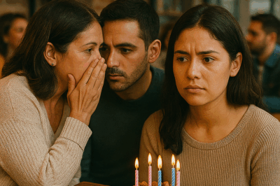 En mi fiesta de cumpleaños en un café, escuché a mi madre susurrarle a mi hermano: “Mientras todos están aquí, ve y cámbialo…”, sin imaginar que aquella frase revelaría un secreto familiar oculto durante años y cambiaría mi vida para siempre.