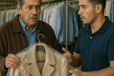 Recogí el abrigo de mi nuera en la tintorería. El dueño reveló un secreto que me dejó helado