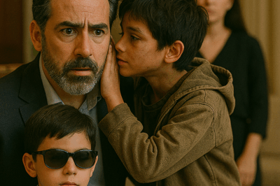 “Señor, yo puedo devolverle la vista a su hijo”, susurró el niño mendigo al empresario millonario bajo la lluvia. El hombre pensó que era una locura, pero lo que descubrió después dejó sin aliento a toda la ciudad.