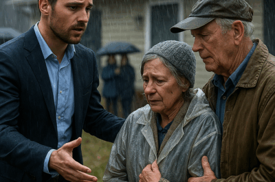 Millonario vuelve a casa y halla a sus padres bajo la lluvia