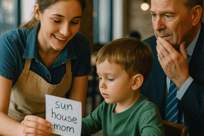 Millonario ve a camarera enseñando a su hijo… y cambia su destino