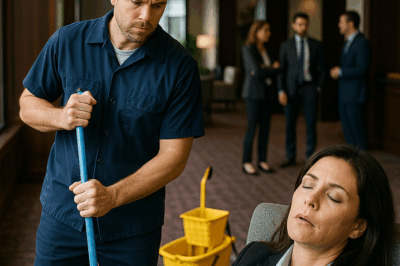 El millonario fingió dormir… pero su prueba dejó muda a la conserje