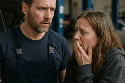 “¿Puedo dormir en tu auto?”, susurró la directora — el mecánico quedó paralizado