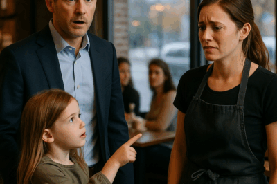 CEO entra a un café años después de dejarla—una niña dice “¿Papá?”