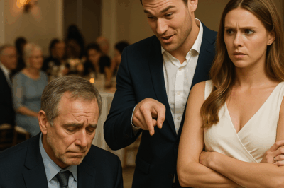 “El yerno perfecto mostró su verdadera cara cuando humilló al padre de su prometida frente a toda la familia. Lo que no imaginó fue que ella escucharía todo… y la lección que le dio después lo dejó sin palabras y cambió para siempre el rumbo de la boda.”