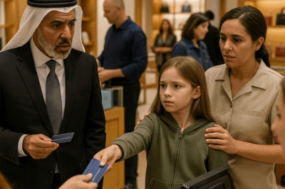 “Tarjeta del jeque millonario fue rechazada… y la niña habló”