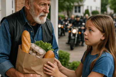 UNA NIÑA PAGÓ LAS COMPRAS DE UN ANCIANO… HORAS DESPUÉS, 500 MOTOCICLISTAS LLEGARON A SU CASA 😱