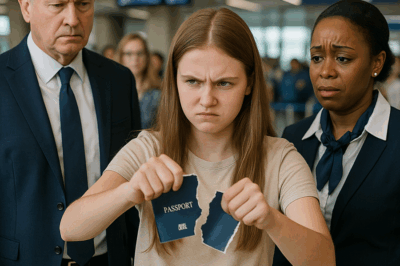 “Adolescente racista rompe su pasaporte — Su padre millonario destruye la aerolínea”